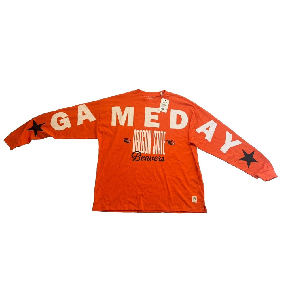 Pressbox By Royce Brand Oregon State Oversized Game Day Long Sleeve shirt